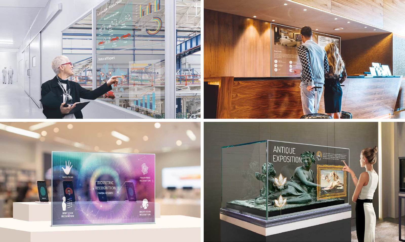 Monitor LG OLED táctil 55" 55EW5TK-A transparente