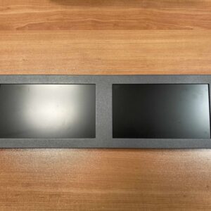 Monitor LCD 7" doble. Estándar rack 19"