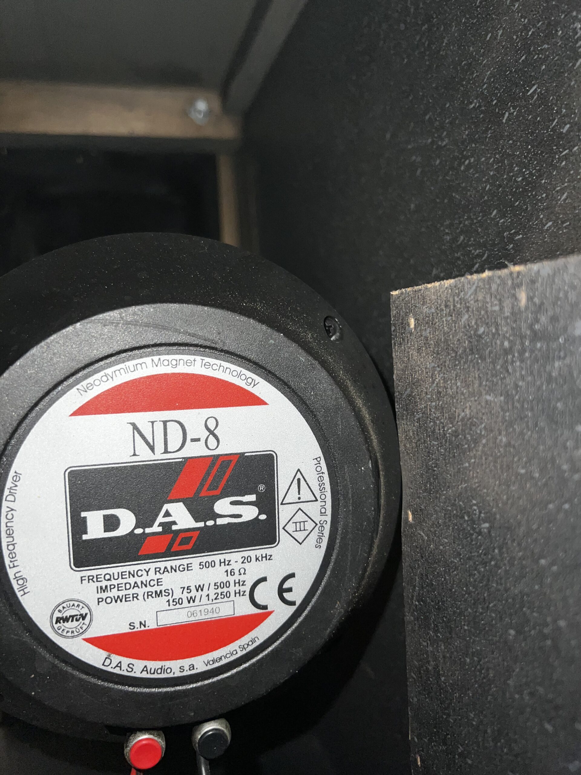 Motor DAS ND-8 16 Ohm averiado / para reparar